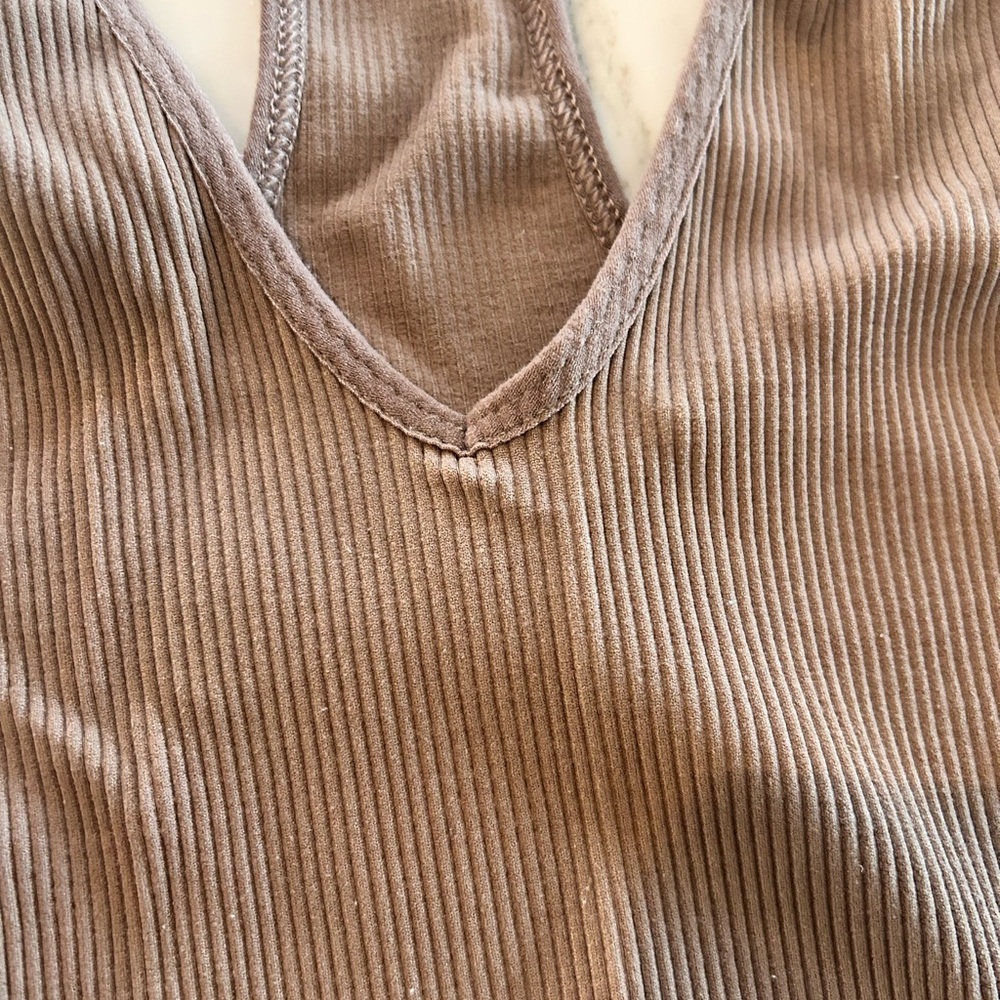 FP Movement by Free People Ribbed Tank - Brown - Picture 2 of 4